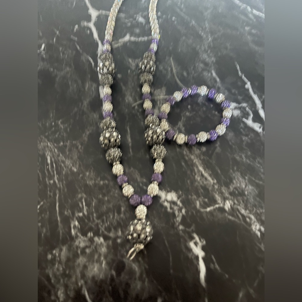Purple and White Crystal Set🔥🔥🔥